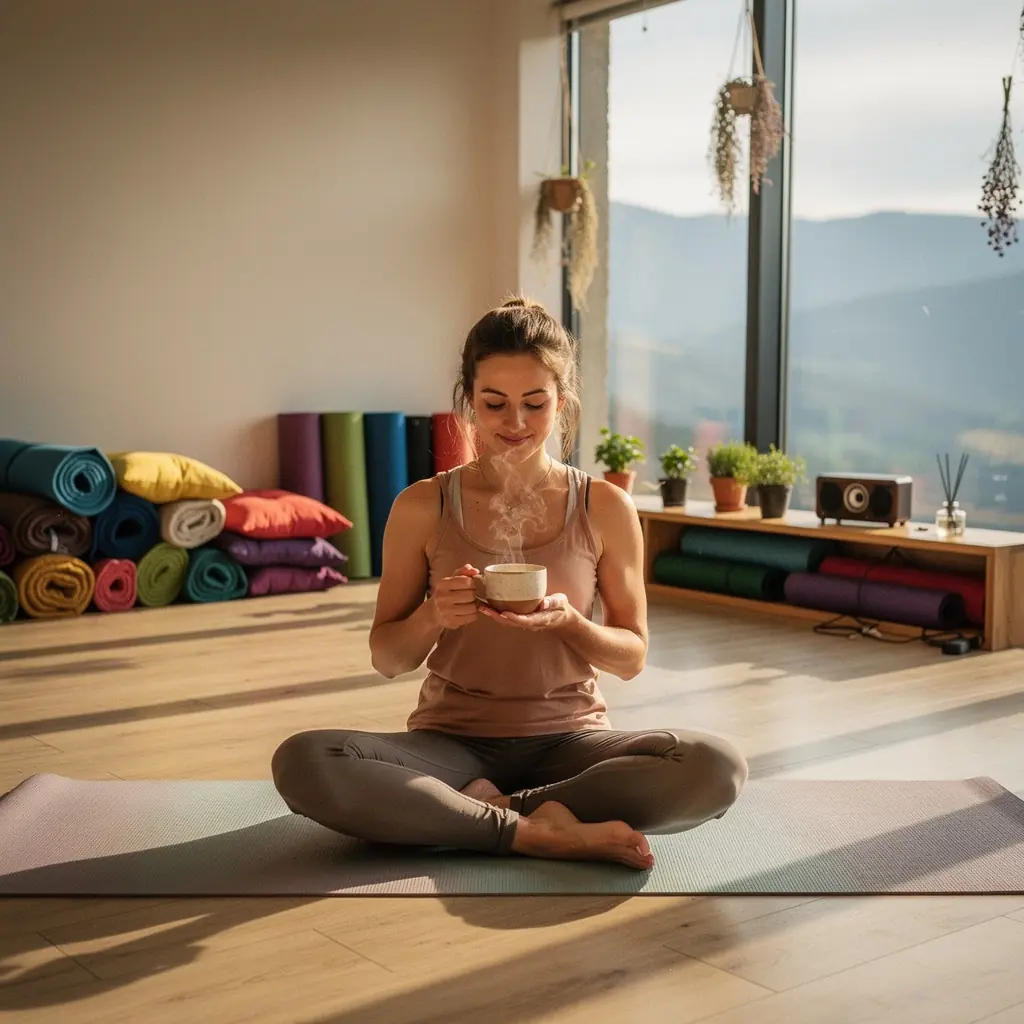 Pohodlné prostredie na pitie čaju, s knihou a sviečkami