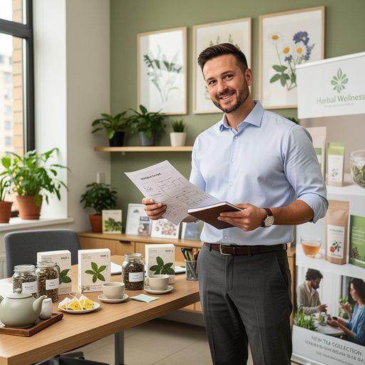 Harmonická scéna s čajom a sviečkami na odpočinkovom stole.